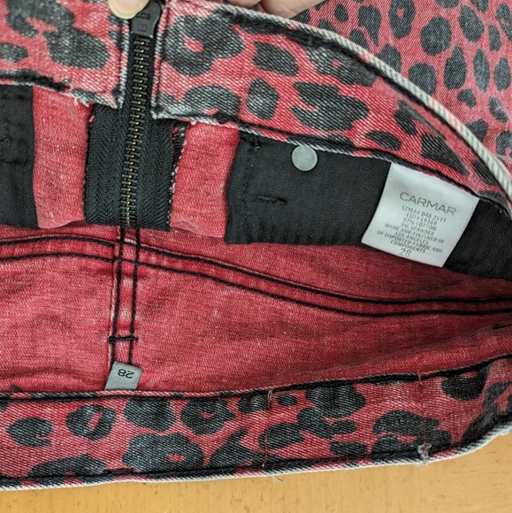 Carmar Beatrice Leopard Print Denim Skirt - Picture 2 of 11